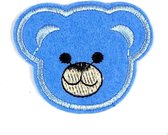 Beer Beren Teddy Strijk Embleem Patch Licht Blauw 5.6 cm / 4.6 cm / Licht Blauw