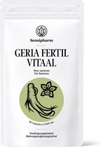 Sensipharm Geria Fertil Vitaal - Voedingssupplement bij Overgang/Menopauze, Ouderdom en Senioren - Natuurlijk - 90 Tabletten à 1000 mg