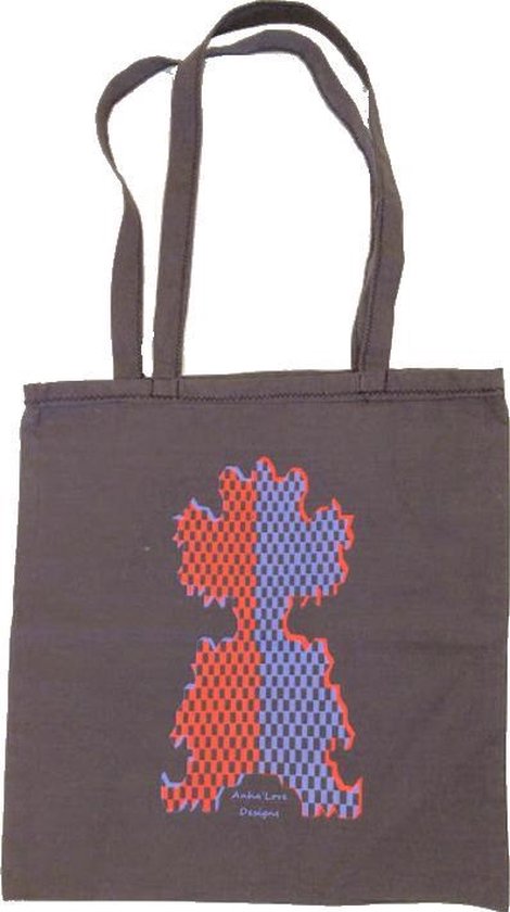 Anha'Lore Designs - Clown - Exclusieve handgemaakte tote bag - Taupe