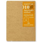 TRAVELER'S Refill Passport Size 010 - Kraft Folder