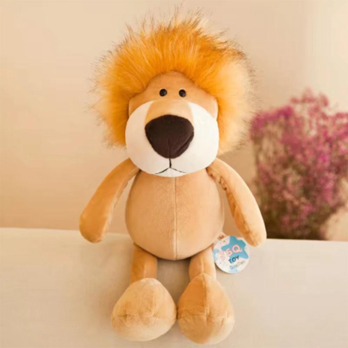 DW4Trading Knuffel Leeuw - Dierenknuffels - Knuffelbeesten - Pluche Speelgoed - 25 cm