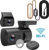 Mini 0906 4K Wifi 2CH Dual GPS dashcam voor auto - Continue voeding