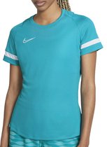 Nike Dry Academy 21  Sportshirt - Maat S  - Vrouwen - Aqua/Wit