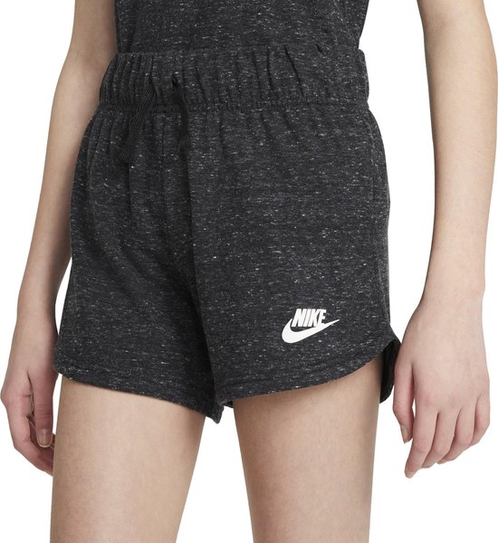 Nike Sportswear Jersey Short Sportbroek - Maat 152 - Vrouwen - Donker grijs