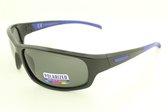 Sportbril met zwart-blauw montuur en  zwarte glas. PZ-S 9329 - GEPOLARISEERD.