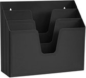 brievenhouder - ZINAPS Triple horizontale document houder (zwarte kleur),