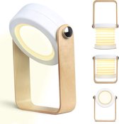 Loftey tafellamp LED oplaadbaar - Buiten lantaarn - Bureaulamp - Slaapkamer nachtlamp - Dimbaar en op accu tot 70 uur licht   - Wit
