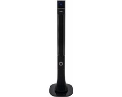 Torenventilator Eurom Towerfan 120 zwart 122 cm 3 snelheden 60W zwenkend timer 12 uur afstandsbediening ionisatie