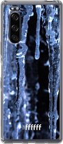 Sony Xperia 5 II Hoesje Transparant TPU Case - Icicles #ffffff