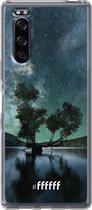 Sony Xperia 5 II Hoesje Transparant TPU Case - Space Tree #ffffff