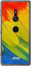 6F hoesje - geschikt voor Sony Xperia XZ2 -  Transparant TPU Case - Macaw Hues #ffffff