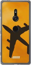 6F hoesje - geschikt voor Sony Xperia XZ2 -  Transparant TPU Case - Aeroplane #ffffff