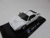 BMW M1 1978 (Wit) (10 cm) 1/43 Atlas - Modelauto - Schaalmodel - Model auto - Miniatuurauto - Miniatuur autos