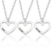 Akyol - Vriendschapsketting Bff ketting voor 3 - Vriendschap cadeau - Best friends forever ketting voor 3