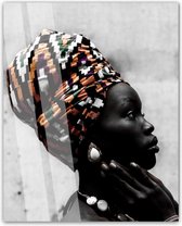 Glasschilderij Pure Art - African Beauty