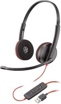 office headset - Plantronics Blackwire C3210 Headset Noise Cancelling SoundGuard en flexibele microfoon arm, Black