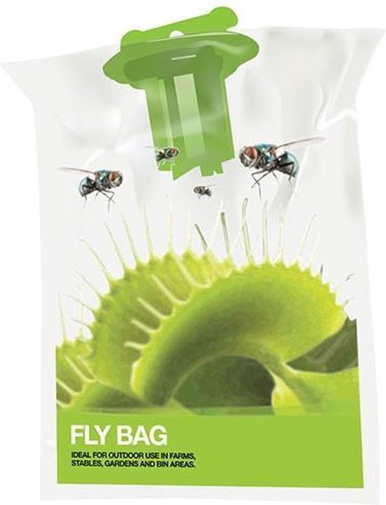Trappit Fly bag inclusief lokstof; Professionele Vliegenzak om vliegen te...