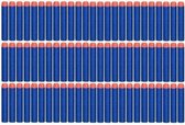 100 Universele Pijlen/Darts/Kogels  Speelgoedblasters - Kleur Blauw