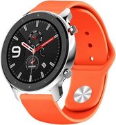 Siliconen Smartwatch bandje - Geschikt voor  Xiaomi Amazfit GTR sport band - oranje - 47mm - Horlogeband / Polsband / Armband