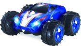 Wonky Cars - Amfibie Stunt Car - RC - RC Auto - Bestuurbare Auto - Radiografische Auto - Blauw