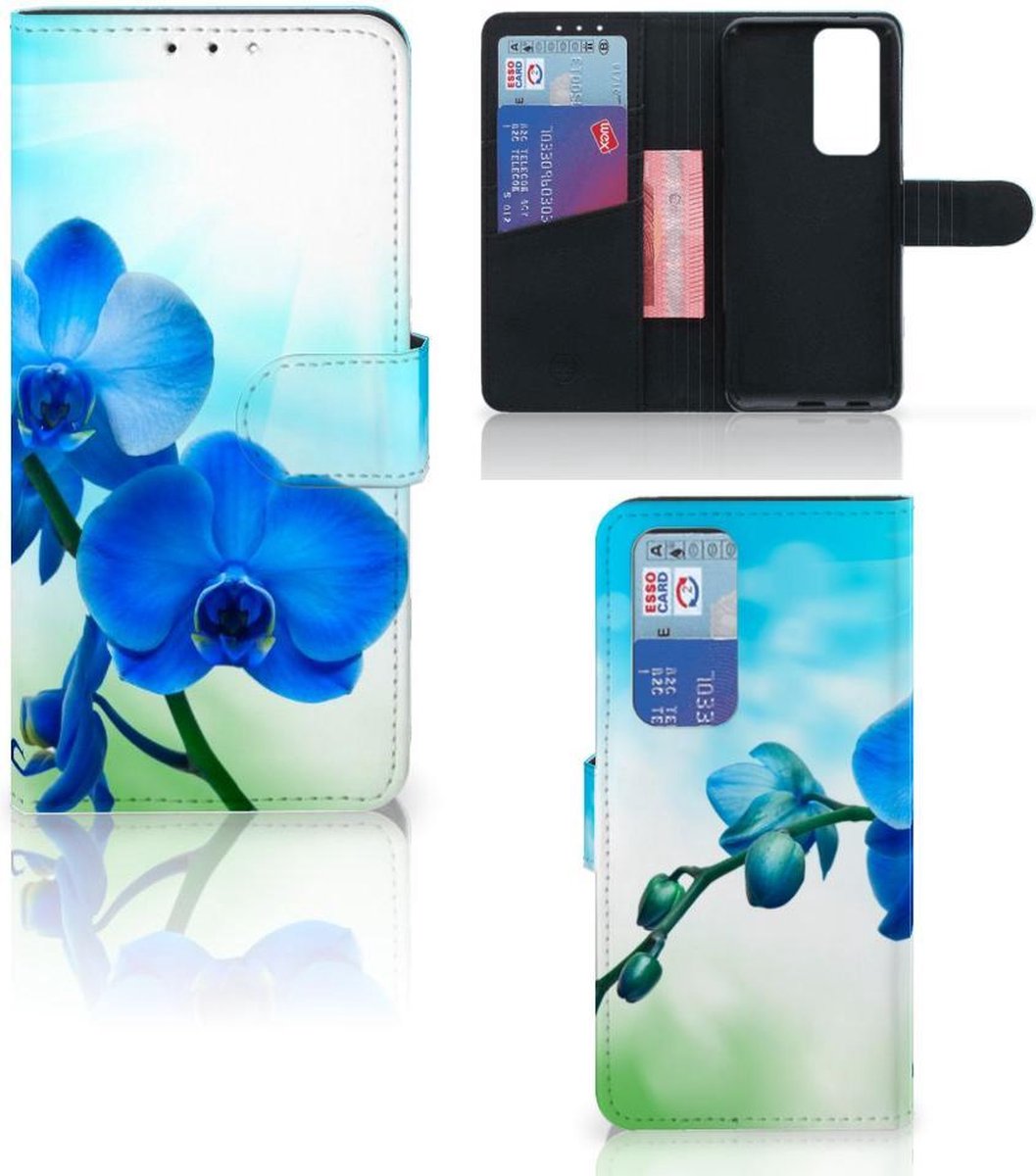 OPPO Find X3 Neo 5G Hoesje Orchidee Blauw - Cadeau voor je Moeder
