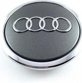 Originele Audi naafdoppen - set van 4 - 8H0 601 165B 7ZJ - OEM product - Velgen logo - Embleem -Wieldoppen