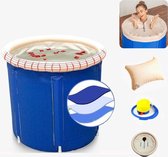Mobiele zitbad - energiebesparend en toch lekker in bad - Voor Volwassenen en Kinderen - 70x70x65 cm - Blauw
