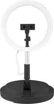 Avanca Selfie Ringlamp met statief - Smartphone - Foto lamp - 29 cm - Zwart
