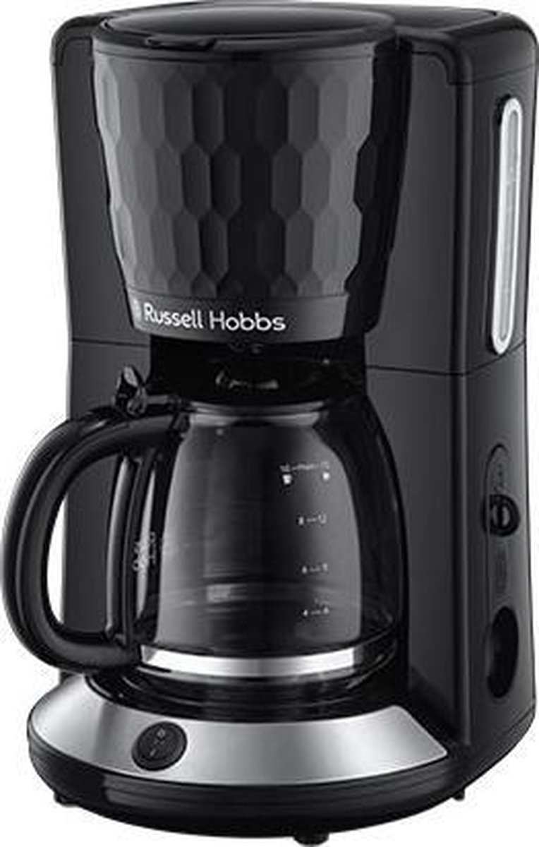 Russell Hobbs Honeycomb Black Coffee Maker Handmatig Filterkoffiezetapparaat 1 2 l