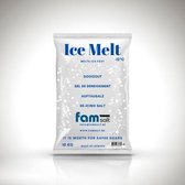 Strooizout/Ice Melt - 10kg Wit zak -Famsalt -De Icing strooizout om opritten en paden ijs- en sneeuwvrij te houden.