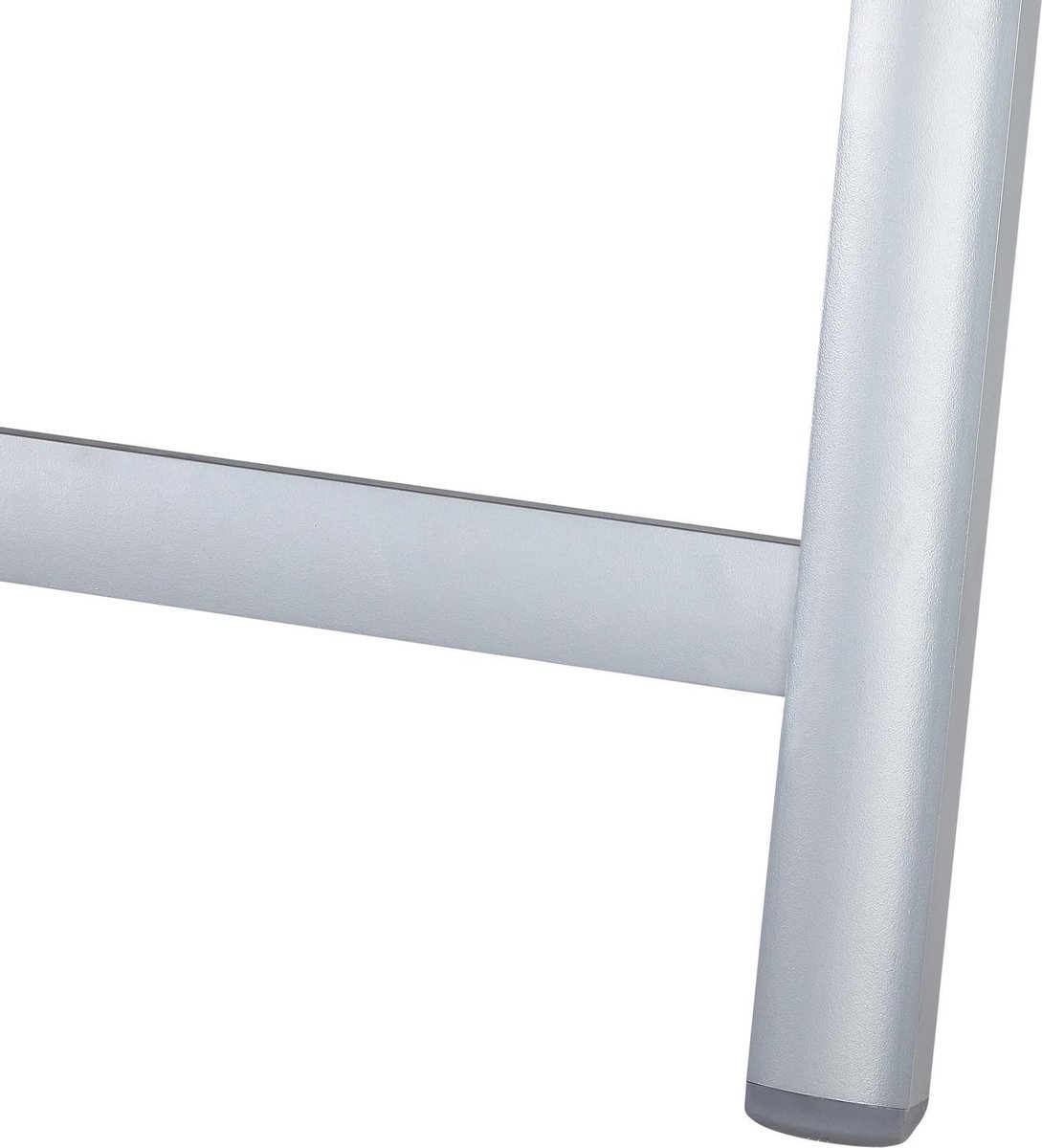 Casaria Tuinstoel Aluminium - 2 stuks Inklapbaar - Zilver – foto 4