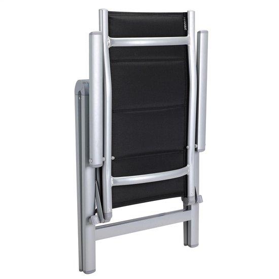 Casaria Tuinstoel Aluminium - 2 stuks Inklapbaar - Zilver van Merkloos — afbeelding 4