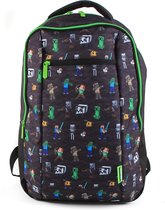 Minecraft rugzak - backpack met 2 compartments. 49 x 34 x 17 cm.