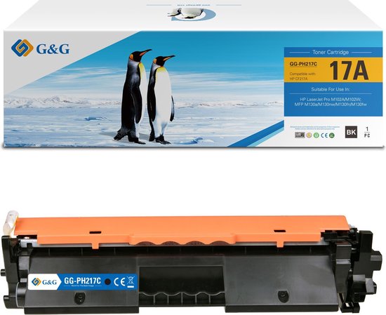 G&G CF217A Tonercartridge compatibel met HP 17A zwart 1 stuk(s) 1600 pagina's - Huismerk