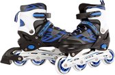 Inline skates blauw/zwart verstelbaar - maat 35-38