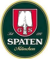 Metalen Bord Duitse Bieren Spaten Logo
