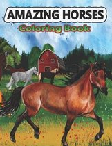 Amazing Horses Coloring Book