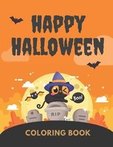 Happy Halloween Coloring Book: Activity Book For Toddlers and Kids: Kids Halloween Book