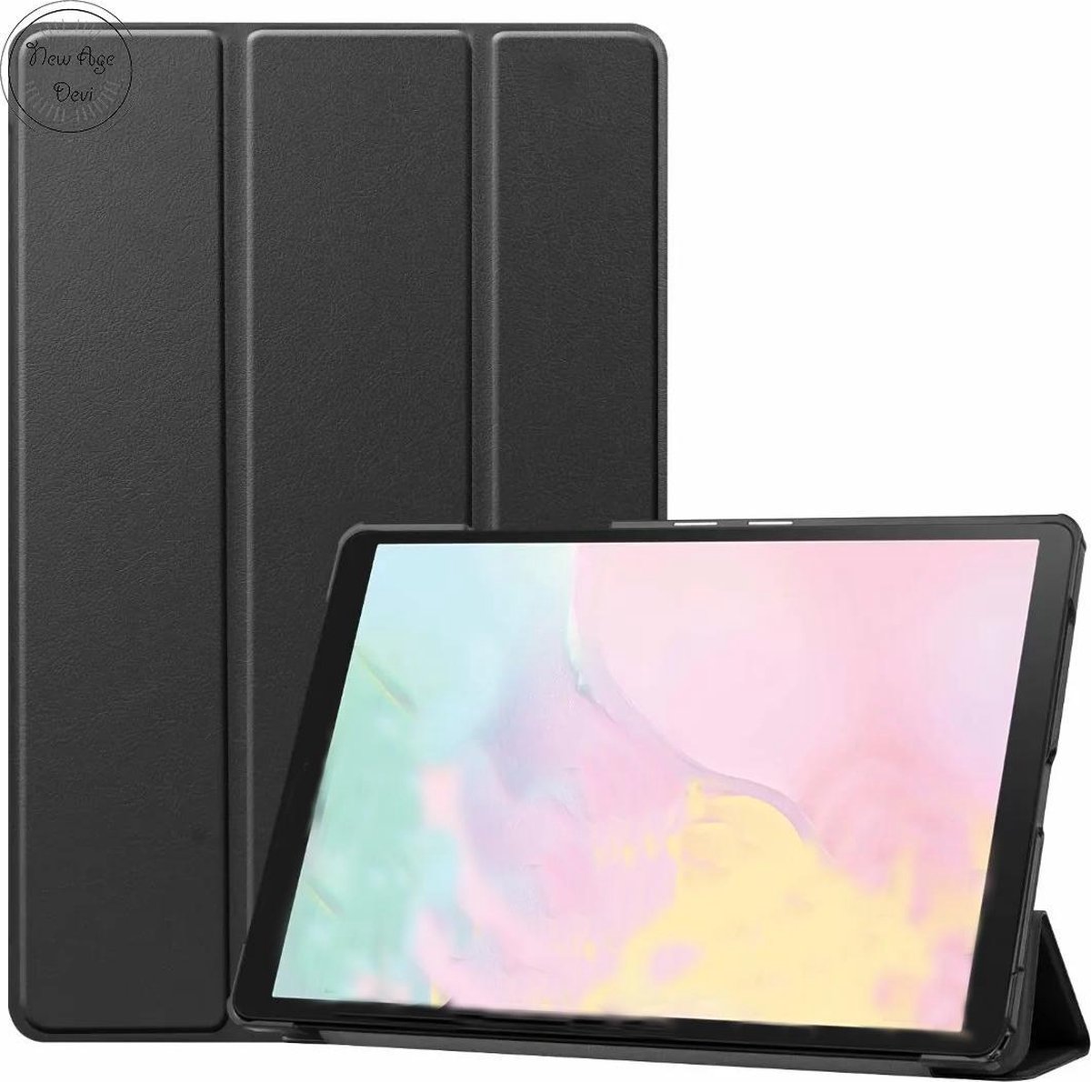 Tablethoes - Geschikt voor Samsung Galaxy Tab A 10.1 (2019) - Tabletcover - Zwart - Samsungtablet hoes -Bookcover