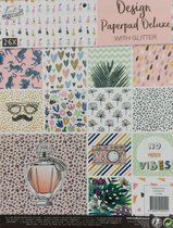 Craft Universe - Design papierblok met glitters - Scrapbooking - Kaarten maken