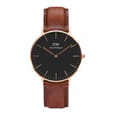 Daniel Wellington Classic Black St Mawes horloge DW00100136 (36 mm)