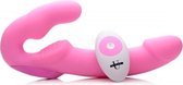 Strapless Strap On with Remote- Pink