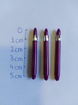 Shaften plastic - paars - 10 sets (30 stuks)- Medium