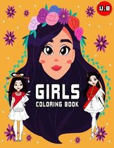 Girls Coloring Book U.B