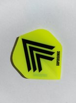 Supersonic fluor Dart Flights - 10 sets (30 stuks) - 100 micron dik