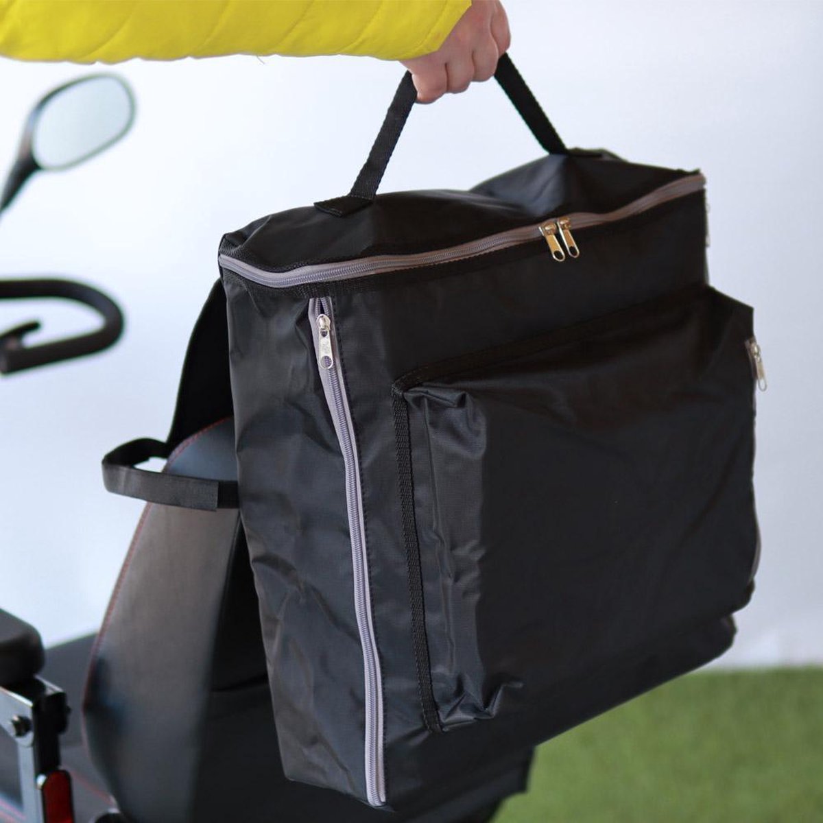 Goedkoopste Scootmobiel rugleuningtas deluxe - Boodschappentas rugleuning scootmobiel - Luxe scootmobiel tas