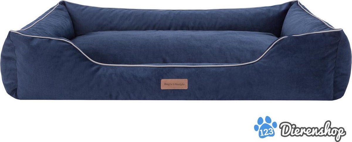 Dog's Lifestyle hondenbed Velvet Blauw 110cm
