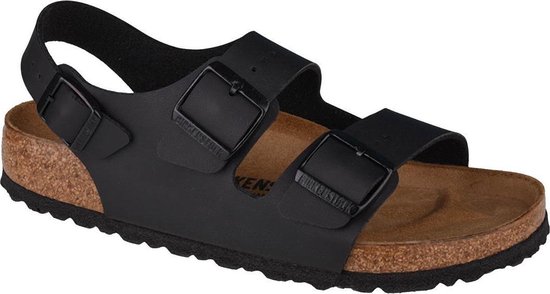 Birkenstock Arizona Slippers Triple Black Narrow-fit | Zwart | Imitatieleer | Maat 46 | 1019069