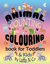 Animal Counting Colouring Book For Toddlers & Kids