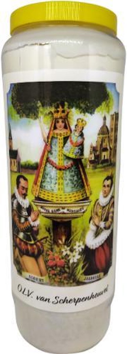noveenkaars OLV Scherpenheuvel - Noveenkaars - 9 dagen brander (20 stuks) Kleurloos